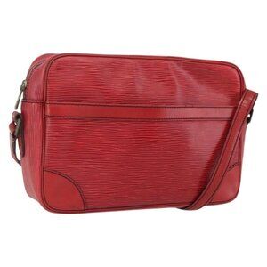 Authentic LOUIS VUITTON Epi Trocadero 27 Shoulder Bag Red M52317 LV
